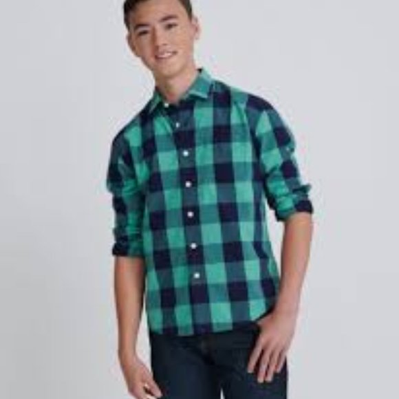 UNTUCKit Other - Untuckit Blue/Green Buffalo Chek XXL